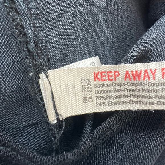 Intimately Free People Black Another Round Bodysuit Top Square Neck Size Large L - Picture 13 of 13